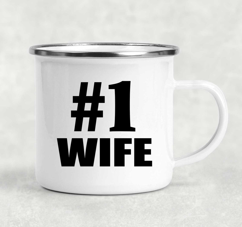 Number One #1 Wife - 12oz Camping Mug