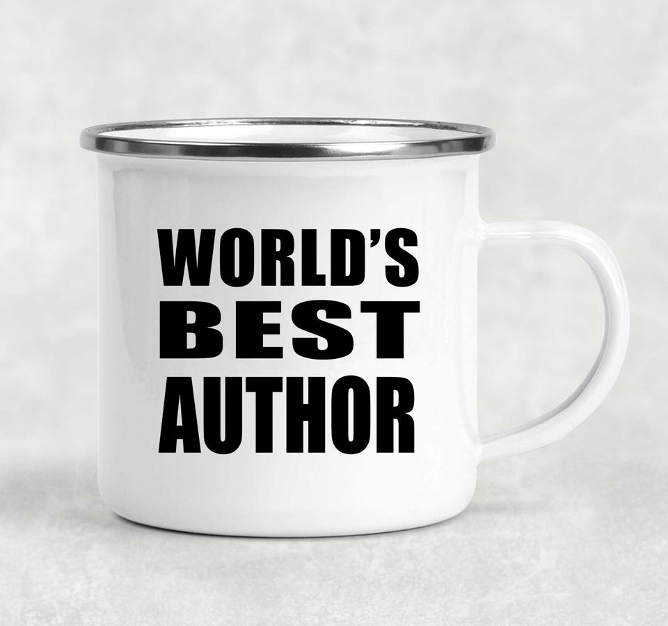 World's Best Author - 12oz Camping Mug
