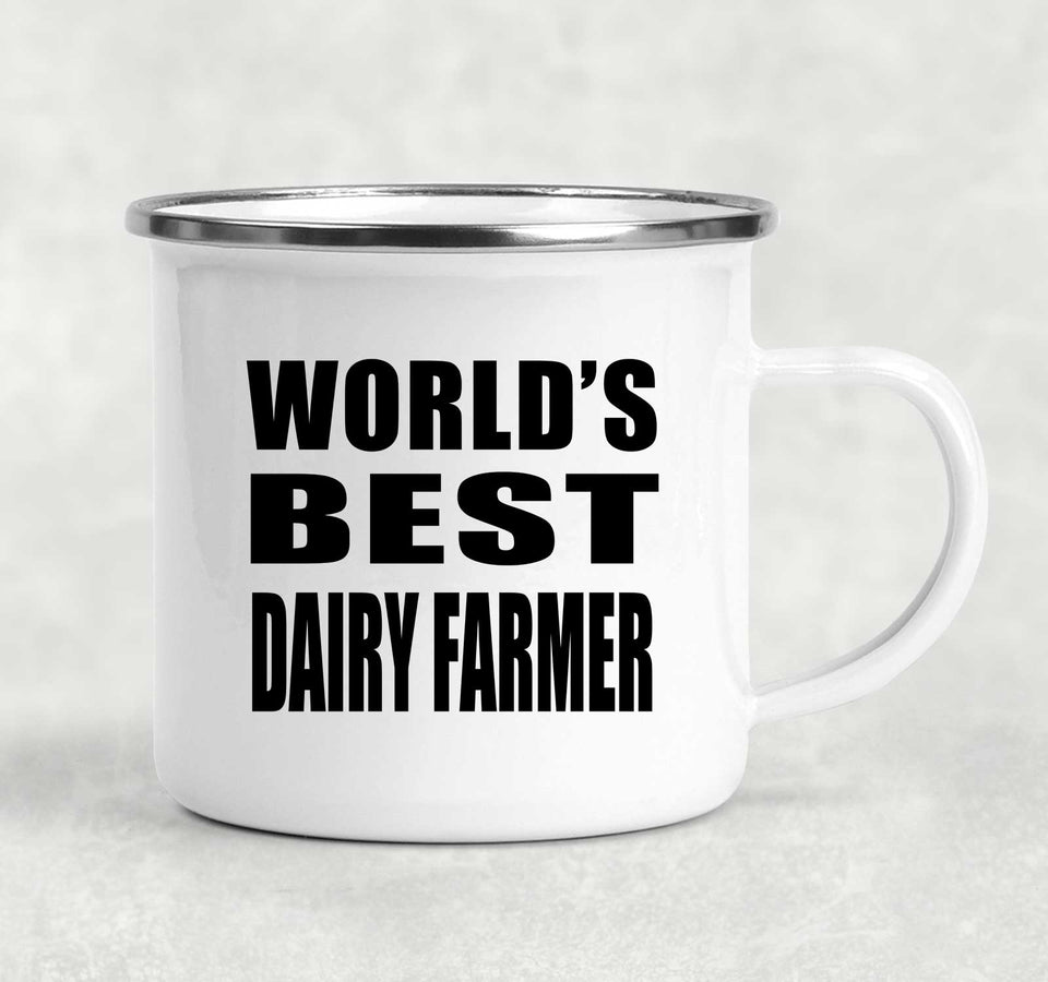 World's Best Dairy Farmer - 12oz Camping Mug