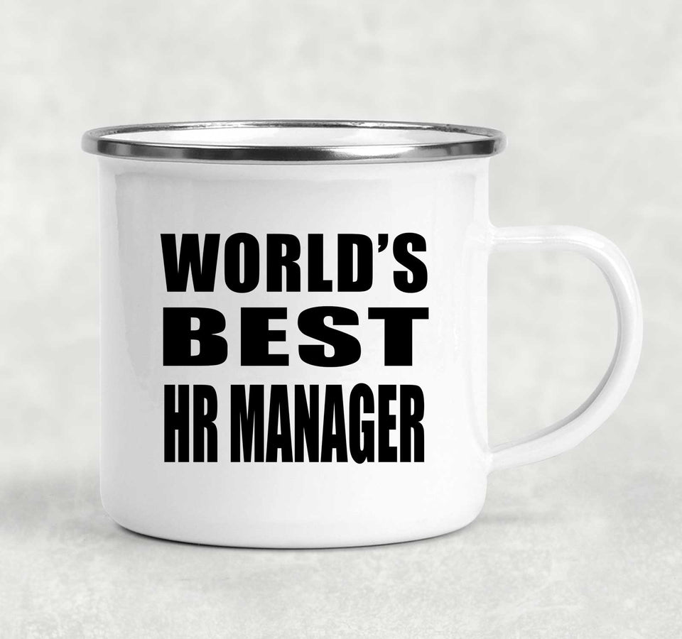World's Best HR Manager - 12oz Camping Mug