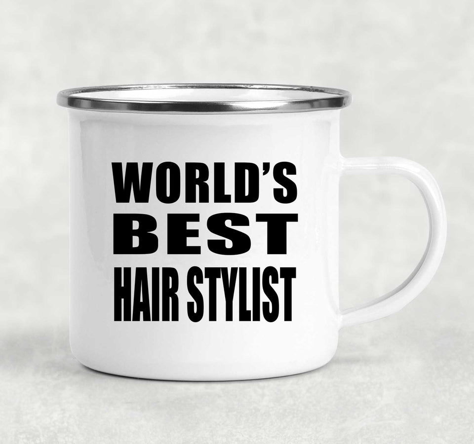 World's Best Hair Stylist - 12oz Camping Mug