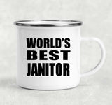 World's Best Janitor - 12oz Camping Mug