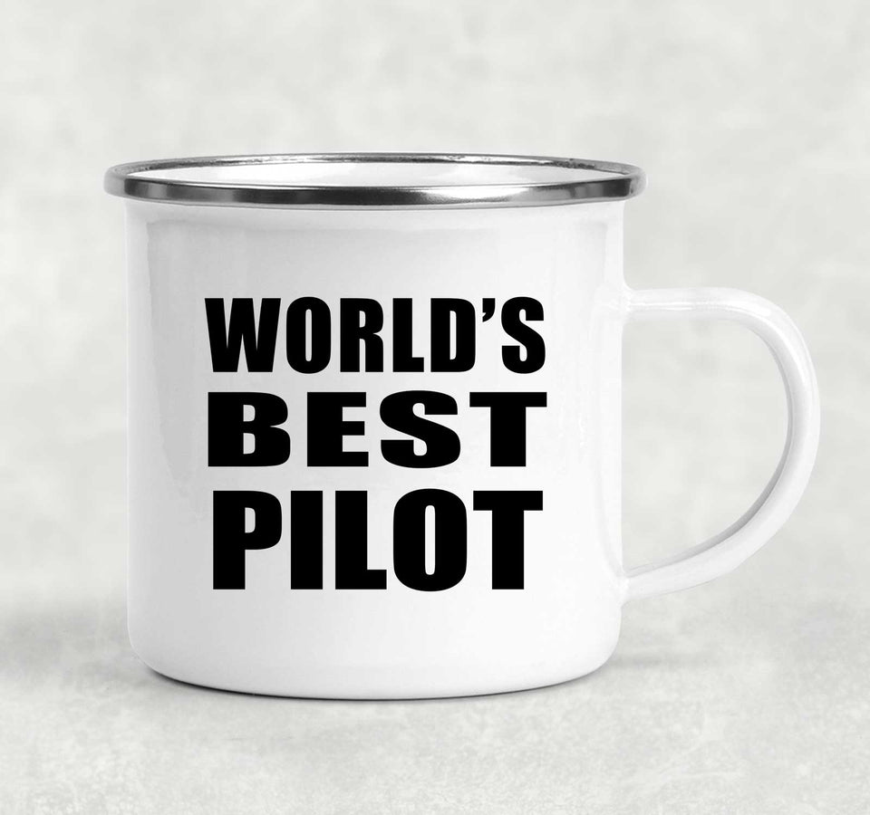World's Best Pilot - 12oz Camping Mug