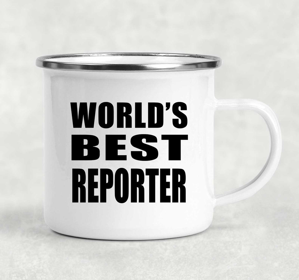 World's Best Reporter - 12oz Camping Mug