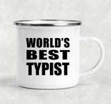 World's Best Typist - 12oz Camping Mug