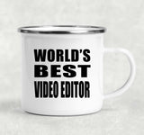 World's Best Video Editor - 12oz Camping Mug