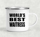 World's Best Waitress - 12oz Camping Mug
