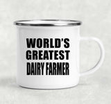 World's Greatest Dairy Farmer - 12oz Camping Mug