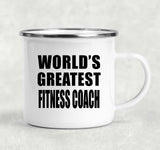 World's Greatest Fitness Coach - 12oz Camping Mug
