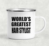 World's Greatest Hair Stylist - 12oz Camping Mug