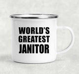 World's Greatest Janitor - 12oz Camping Mug