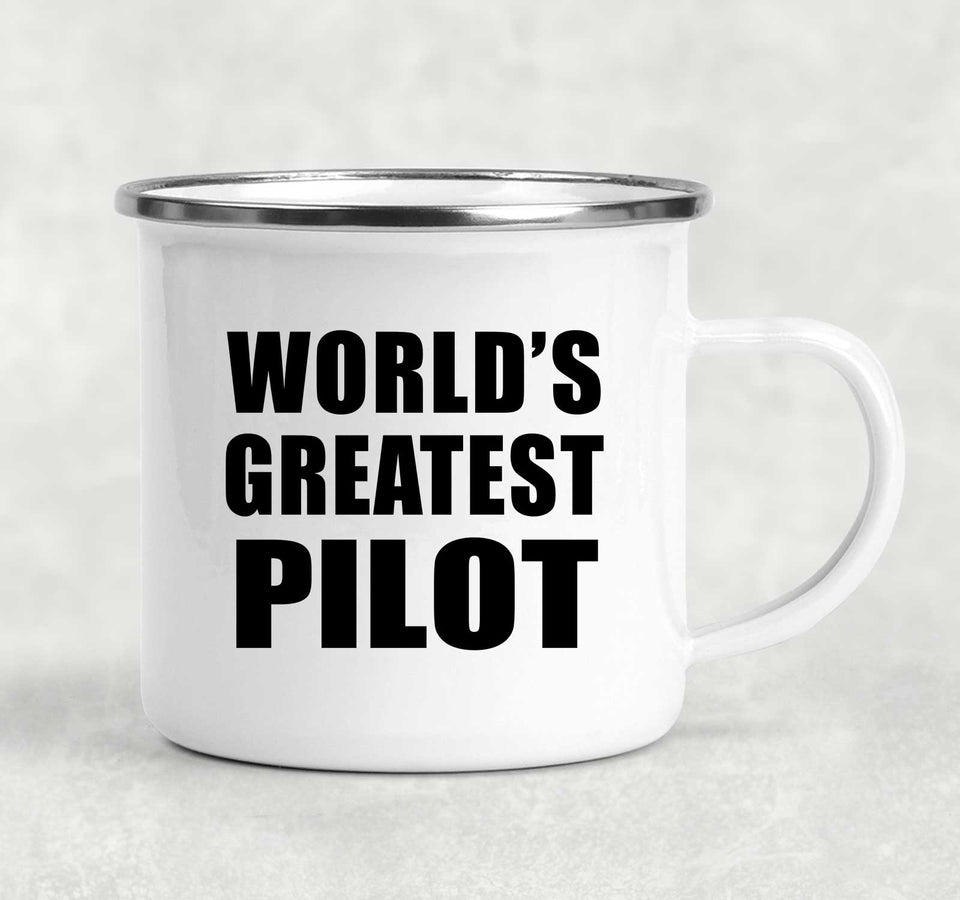 World's Greatest Pilot - 12oz Camping Mug
