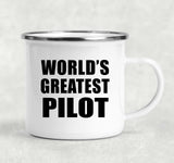 World's Greatest Pilot - 12oz Camping Mug