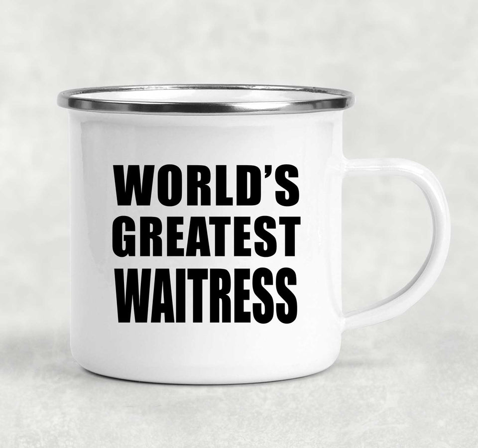 World's Greatest Waitress - 12oz Camping Mug