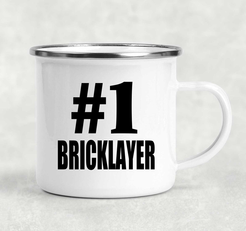 Number One #1 Bricklayer - 12oz Camping Mug