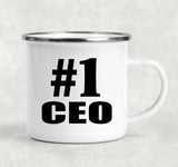 Number One #1 CEO - 12oz Camping Mug