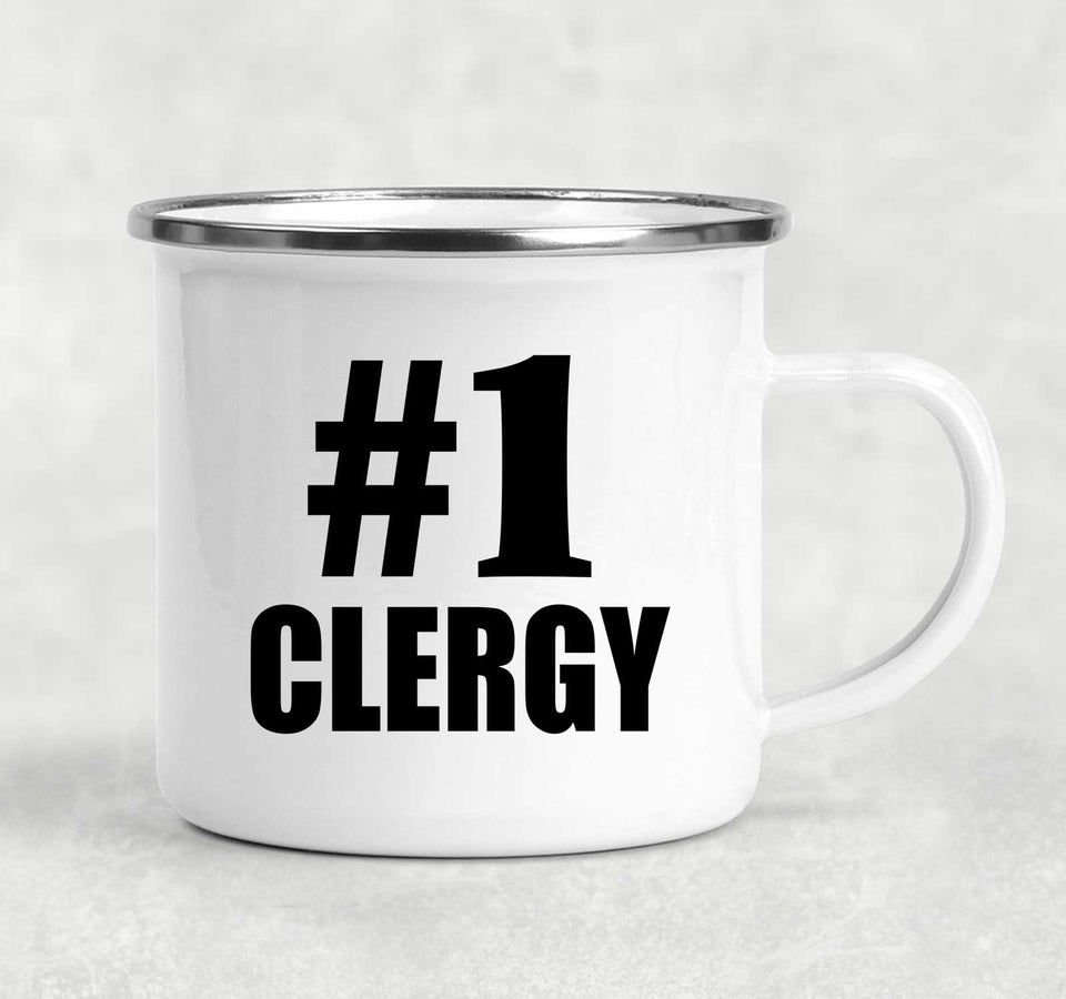 Number One #1 Clergy - 12oz Camping Mug