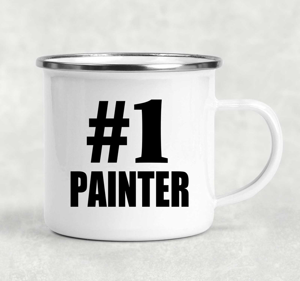 Number One #1 Painter - 12oz Camping Mug