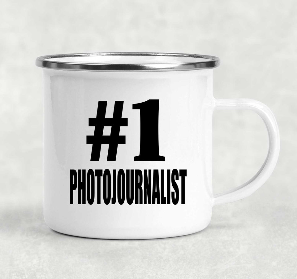 Number One #1 Photojournalist - 12oz Camping Mug