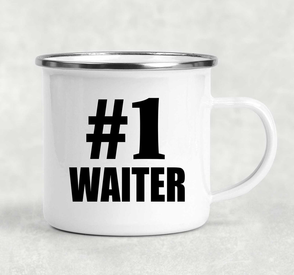Number One #1 Waiter - 12oz Camping Mug