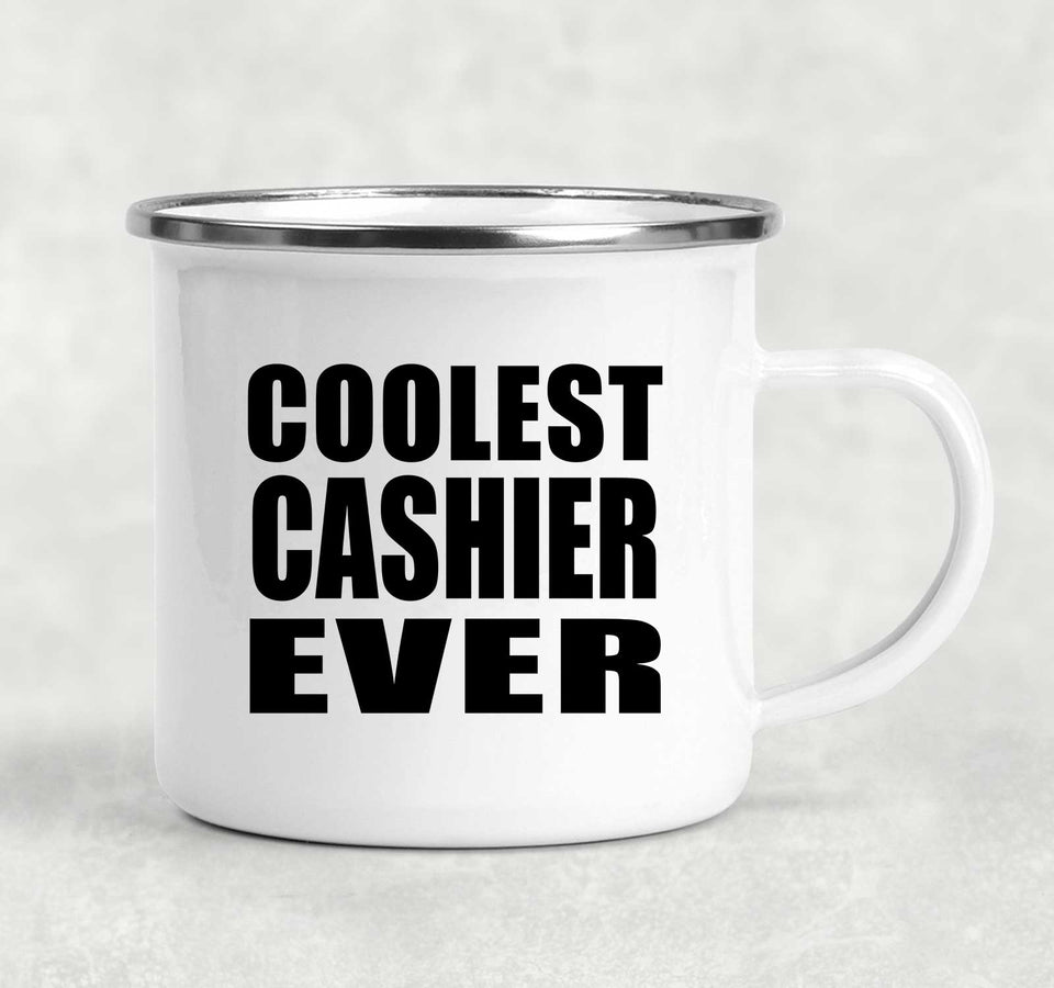Coolest Cashier Ever - 12oz Camping Mug