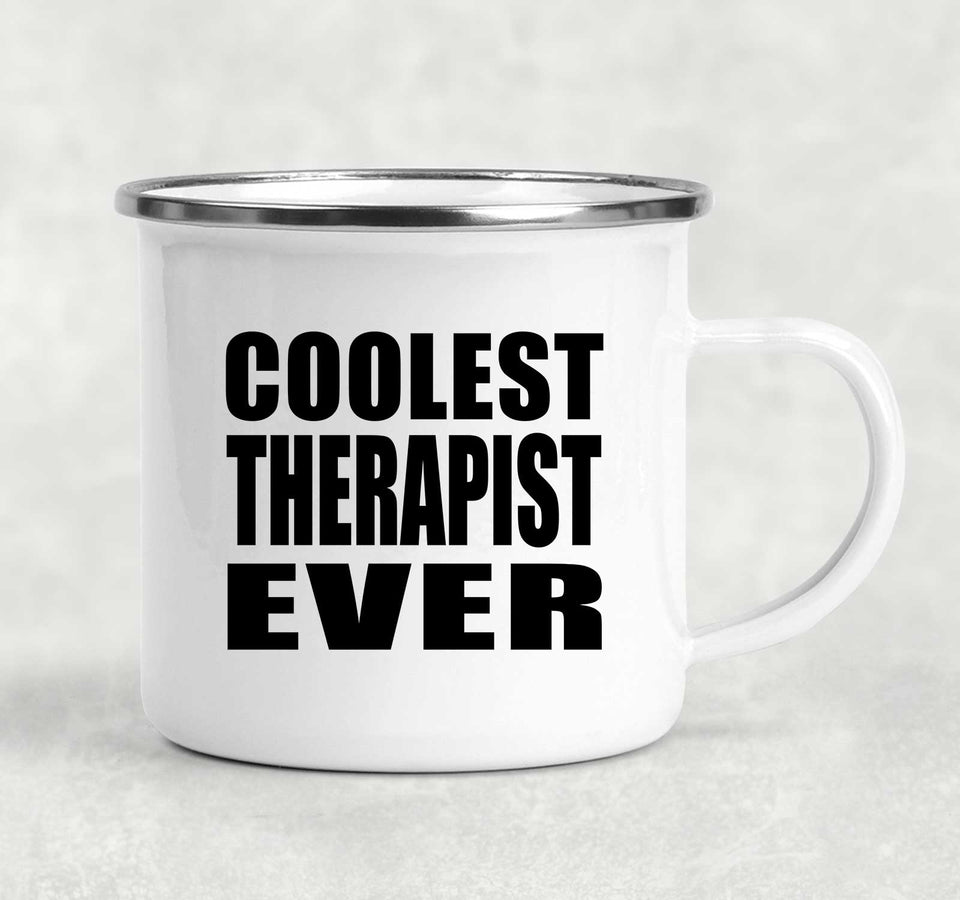 Coolest Therapist Ever - 12oz Camping Mug