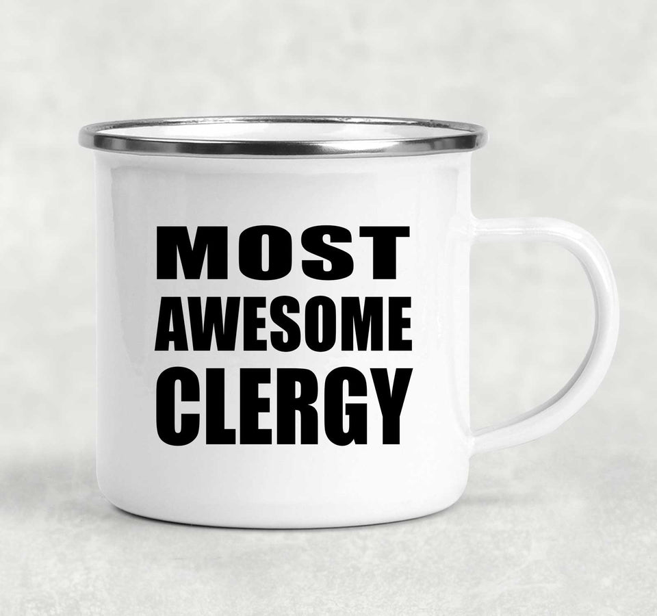 Most Awesome Clergy - 12oz Camping Mug
