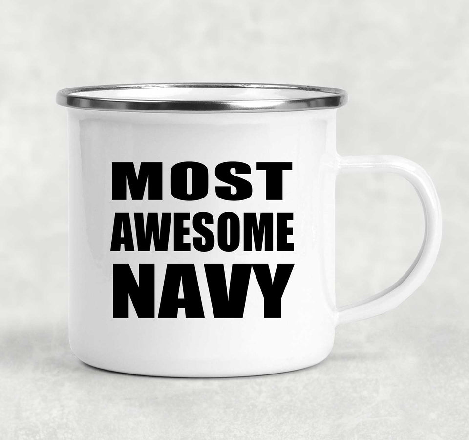 Most Awesome Navy - 12oz Camping Mug
