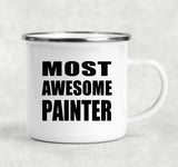 Most Awesome Painter - 12oz Camping Mug