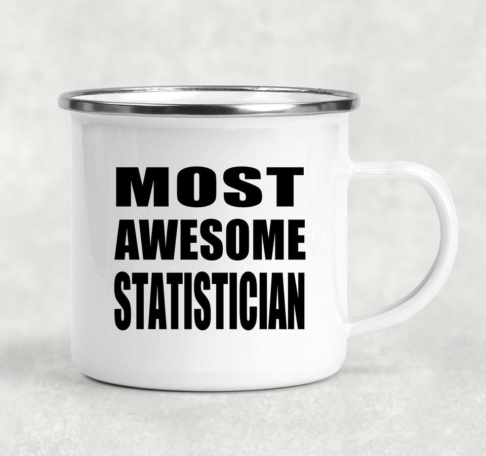 Most Awesome Statistician - 12oz Camping Mug