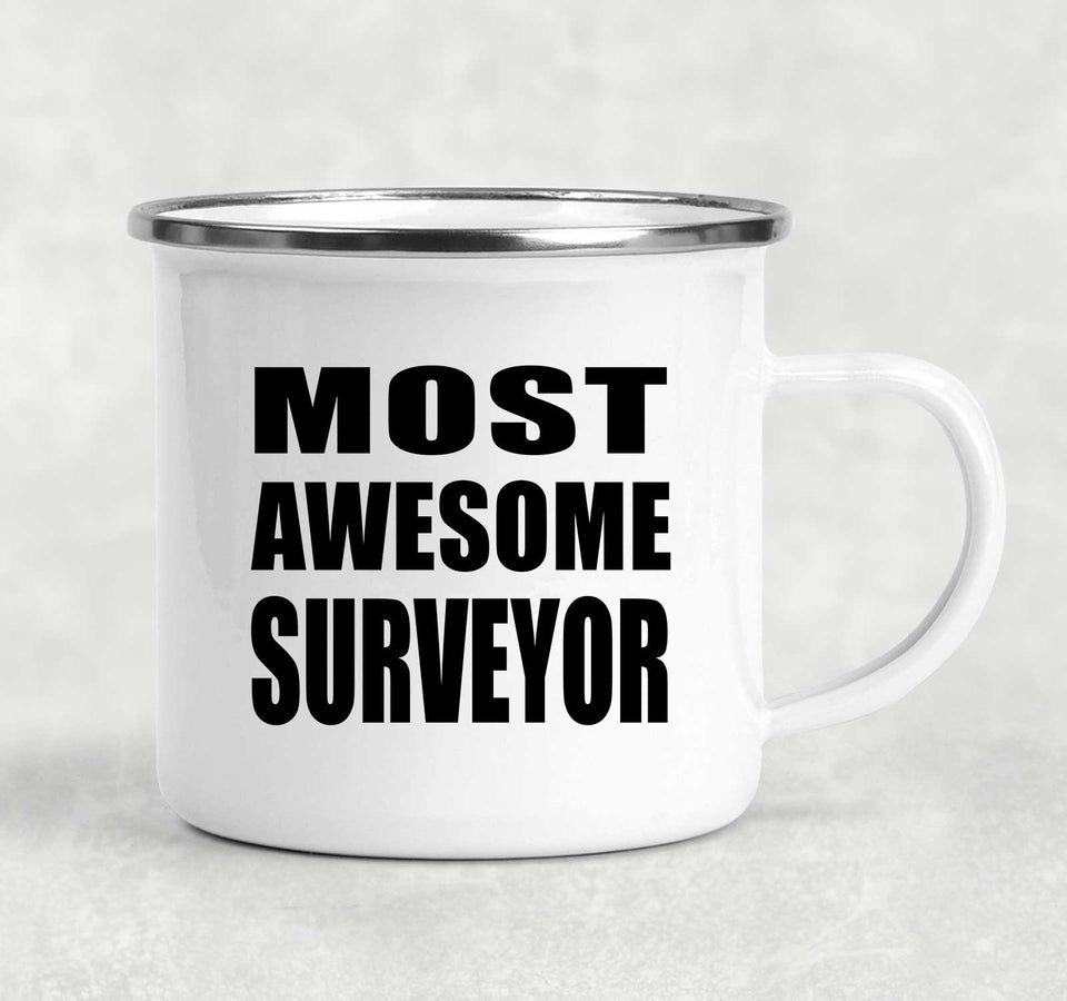 Most Awesome Surveyor - 12oz Camping Mug
