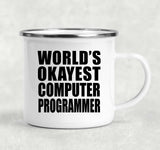 World's Okayest Computer Programmer - 12oz Camping Mug