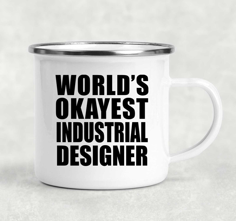 World's Okayest Industrial Designer - 12oz Camping Mug