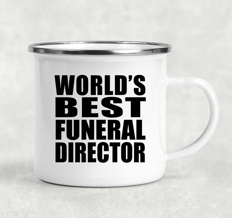 World's Best Funeral Director - 12oz Camping Mug