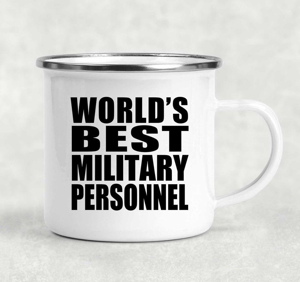 World's Best Military Personnel - 12oz Camping Mug