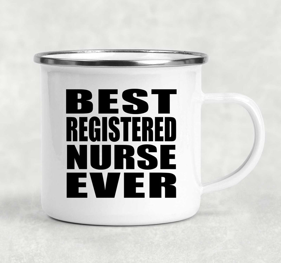 Best Registered Nurse Ever - 12oz Camping Mug
