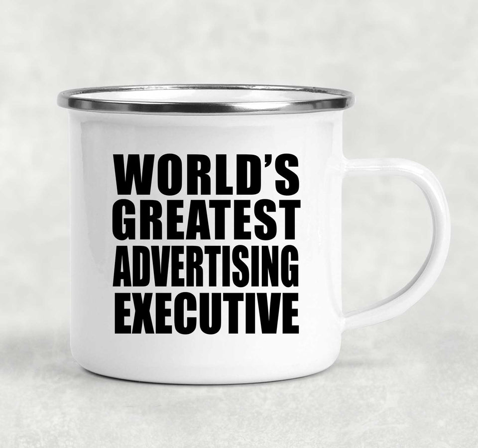 World's Greatest Advertising Executive - 12oz Camping Mug
