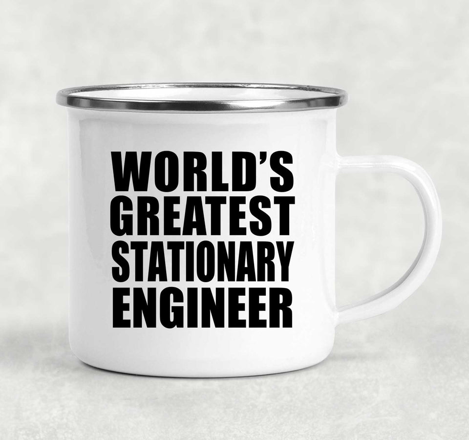 World's Greatest Stationary Engineer - 12oz Camping Mug