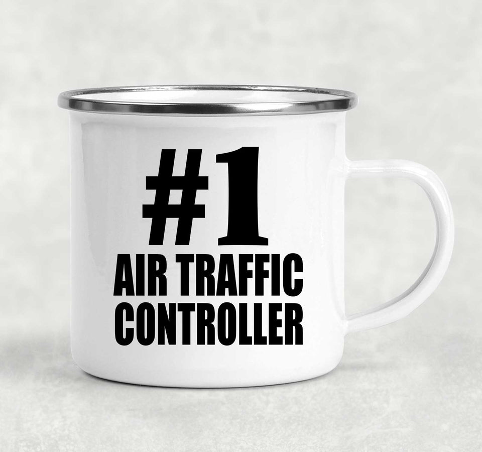 Number One #1 Air Traffic Controller - 12oz Camping Mug