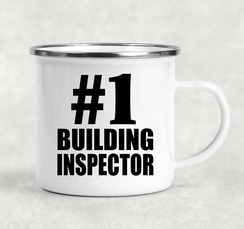 Number One #1 Building Inspector - 12oz Camping Mug