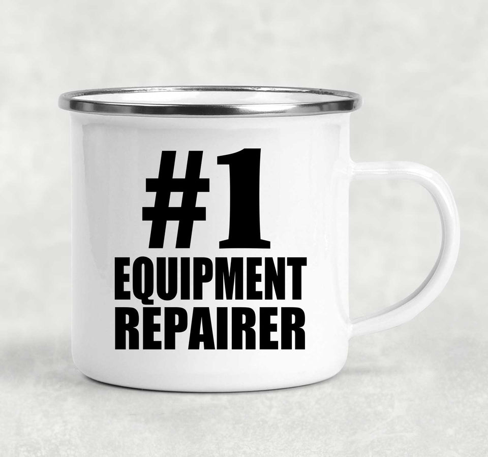 Number One #1 Equipment Repairer - 12oz Camping Mug