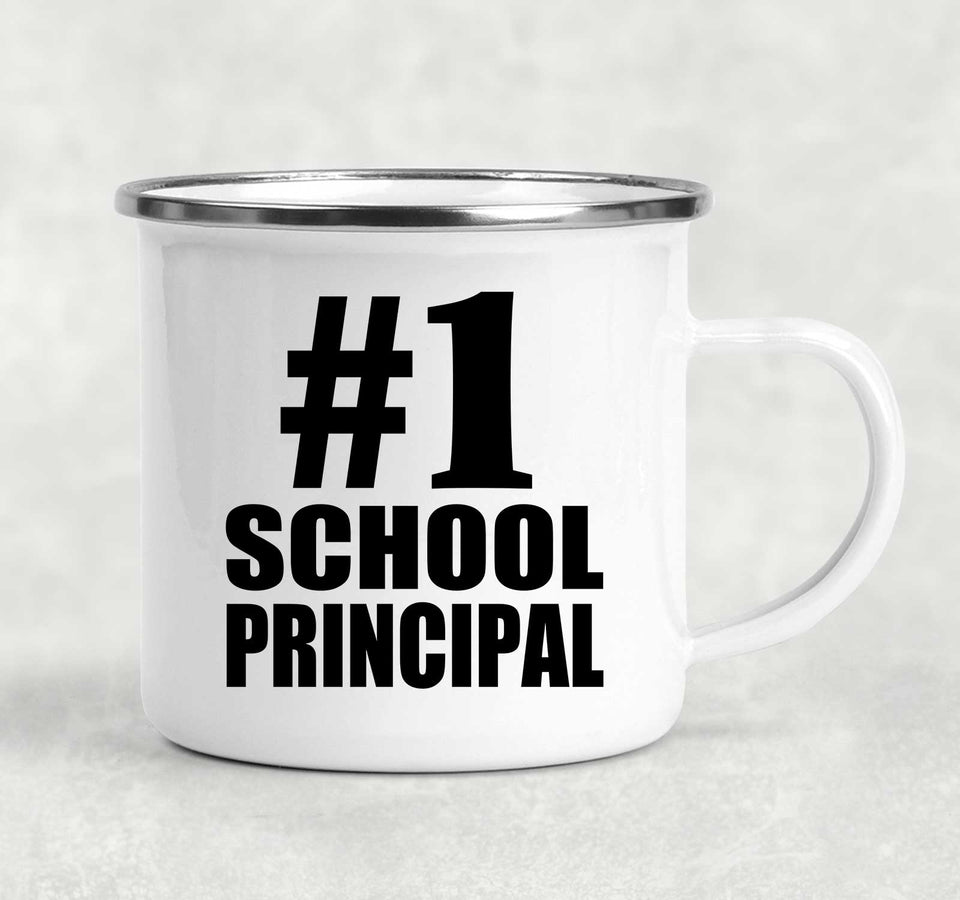 Number One #1 School Principal - 12oz Camping Mug