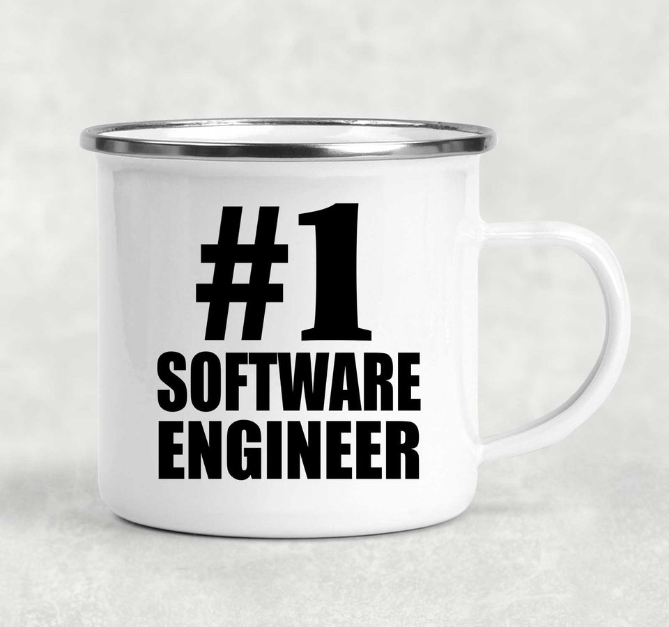 Number One #1 Software Engineer - 12oz Camping Mug