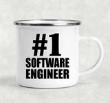 Number One #1 Software Engineer - 12oz Camping Mug