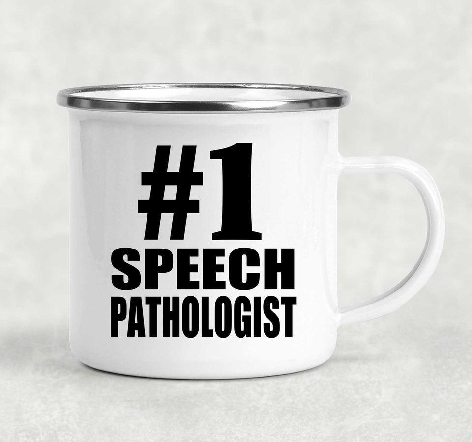 Number One #1 Speech Pathologist - 12oz Camping Mug