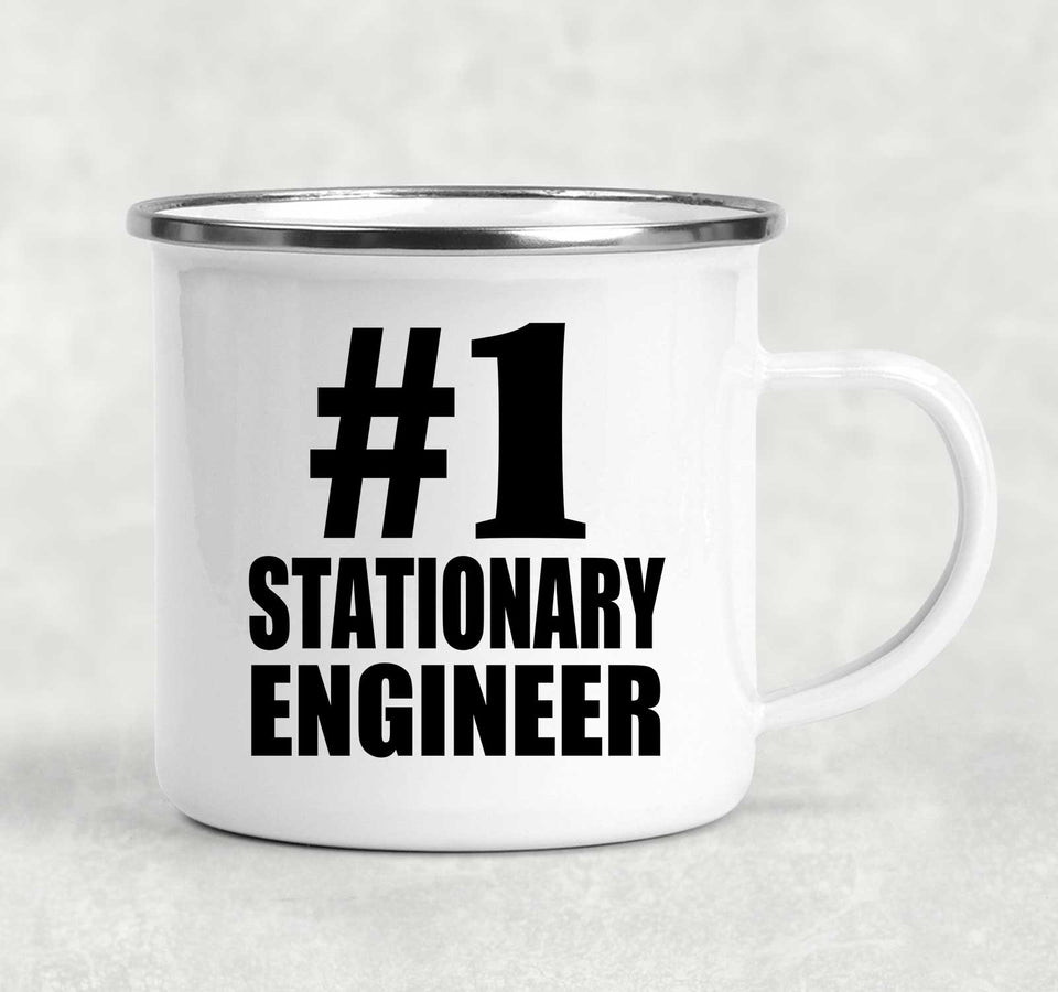 Number One #1 Stationary Engineer - 12oz Camping Mug