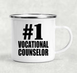 Number One #1 Vocational Counselor - 12oz Camping Mug