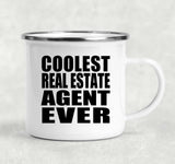 Coolest Real Estate Agent Ever - 12oz Camping Mug