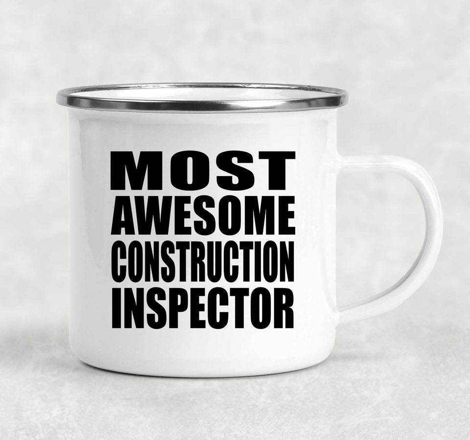 Most Awesome Construction Inspector - 12oz Camping Mug