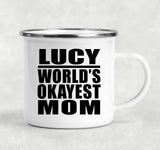 Lucy World's Okayest Mom - 12oz Camping Mug